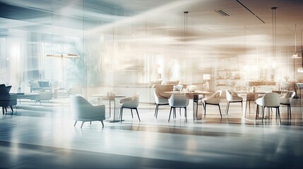 focus blurred interior design commercial