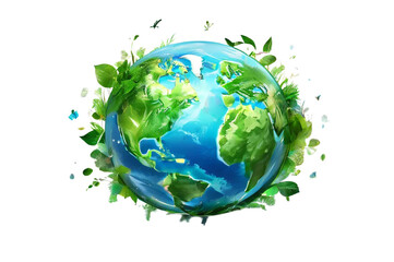 green planet earth transparent background 