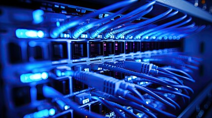 Fototapeta premium high data center technology