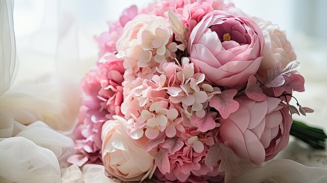 lush pink floral bouquet