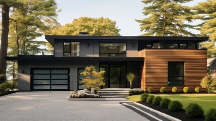 black gray siding