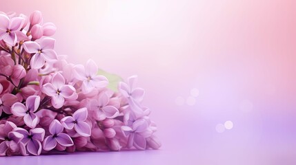 Obraz premium bouquet purple pink background