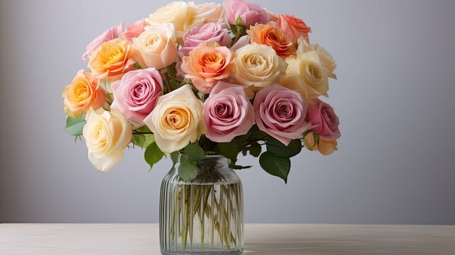 lavender pastel rose