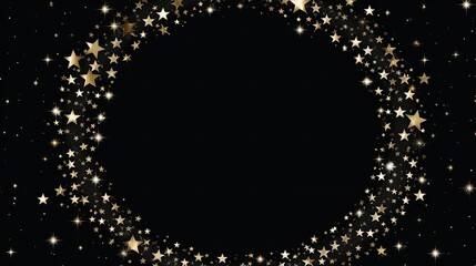 black star circle border