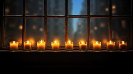 wdow candles in the dark
