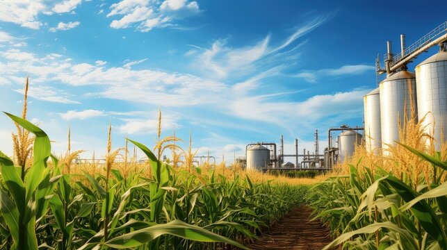 plant fuel corn background