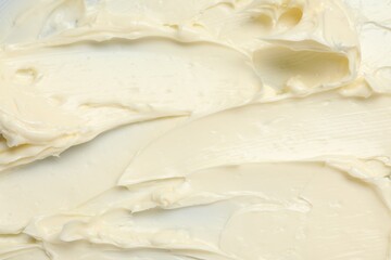 Texture of tasty butter as background, top view