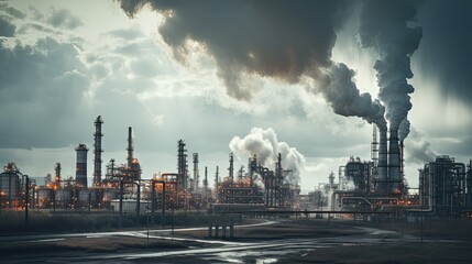 activity oil gas refinery - obrazy, fototapety, plakaty