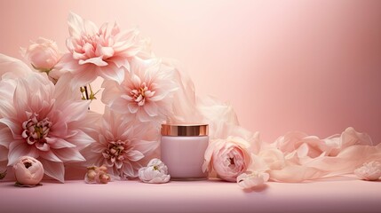 pastel pink product background