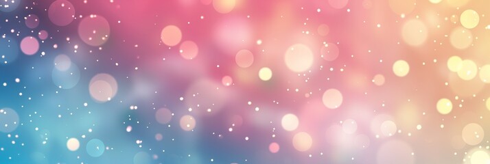 Colorful abstract background with soft, vibrant bokeh effect in pink and blue hues