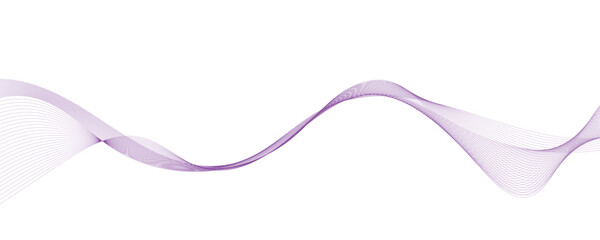  Vector illustration of purple wavy lines.