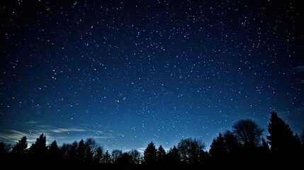 Fototapeta na wymiar breathtaking midnight stars