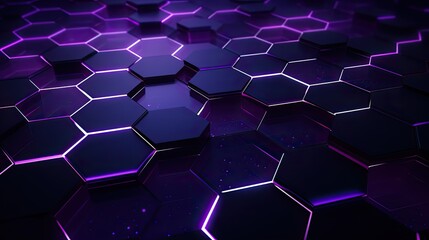 interconnected dark purple geometric background