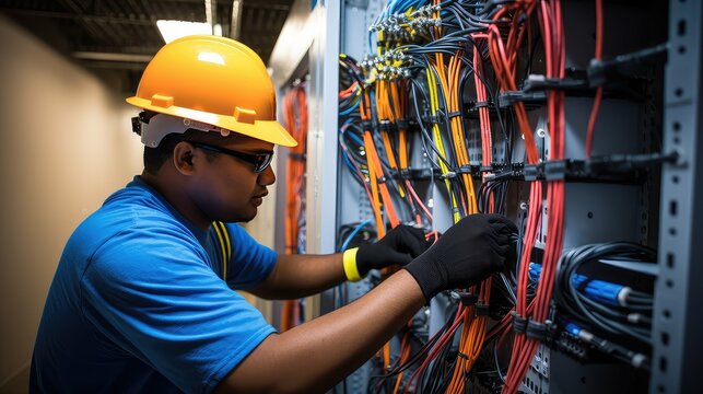 technician fiber optic cabling