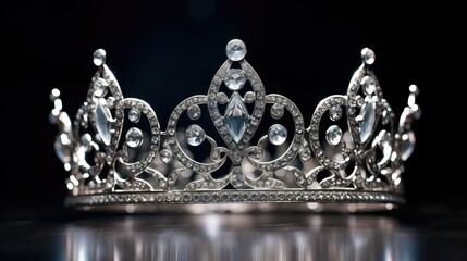depicts queen crown silver