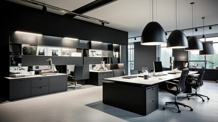 keyboard studio office interior