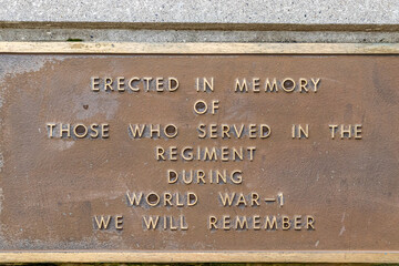 Military Memorial, North Gelnmore Park, Calgary, Alberta, Cansada