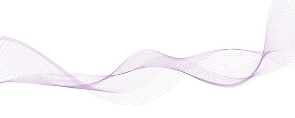  Vector illustration of purple wavy lines.