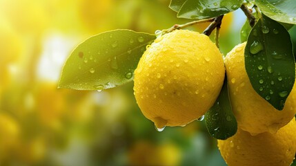 vibrant ripe lemon yellow