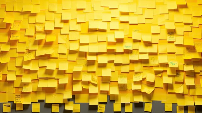 notes yellow post it
