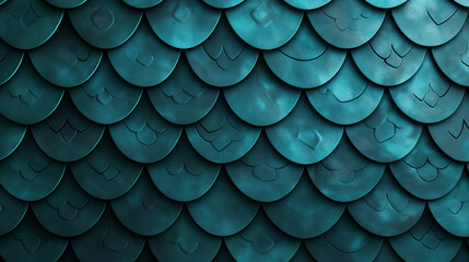 Texture of teal dragon scales