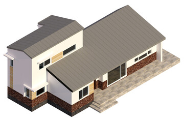 3d render of a house