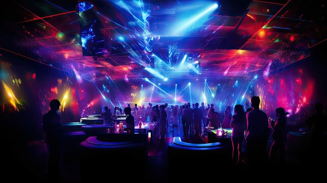 mesmerizing nightclub lighting