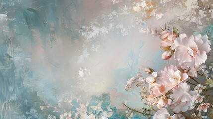 Elegant creamy backdrop with a delicate blend of hues and colors