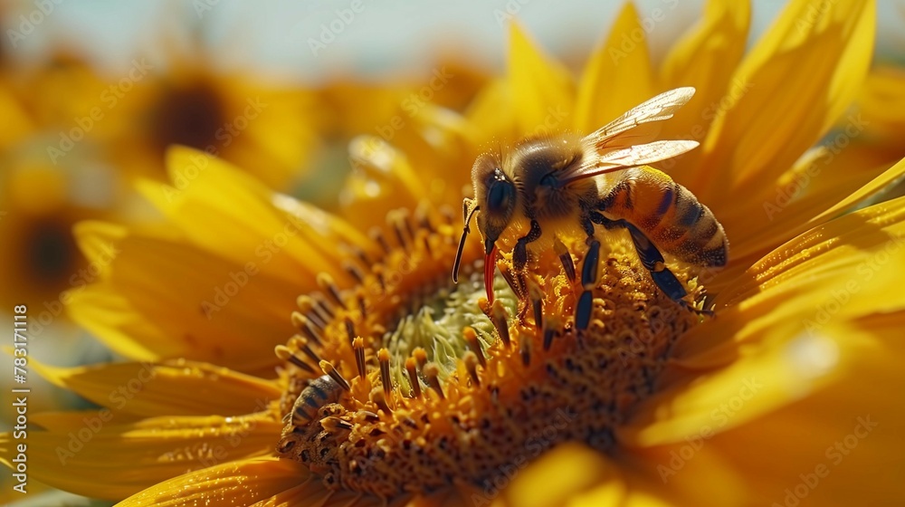 Canvas Prints Vibrant Pollination, generative ai