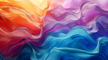 abstract background multi color 3d waves wallpaper, business background  - obrazy, fototapety, plakaty