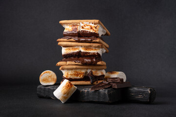 Freshly roasted smores