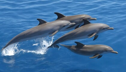 A-Dolphin-Swimming-In-Sync-With-Its-Podmates- 3