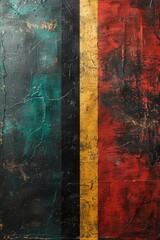 Background in African colors, yellow, green, red and black . Background symbolizing the abolition of slavery in the USA
