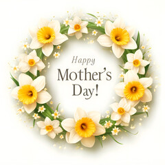 Fototapeta premium Mothers Day, Flowers illustration
