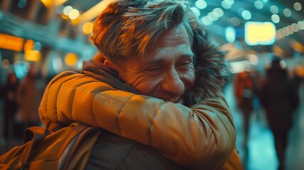Bonding Moment: Brothers' Emotional Reunion, generative ai
