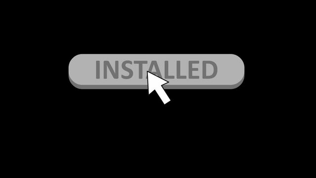 animation of clicking the install button