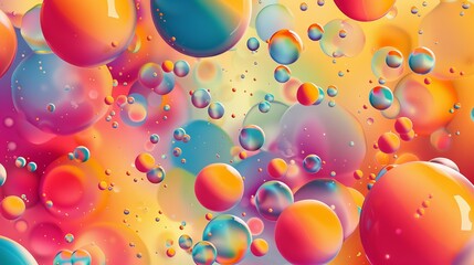 Colorful dispersion pattern background with vibrant hues and playful shapes