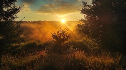 Fototapeta premium a sunrise somewhere in the World