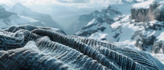Towels that embody the rugged texture of rocky mountains, promising a tactile journey through steep cliffs and serene valleys Users feel the cool, crisp air