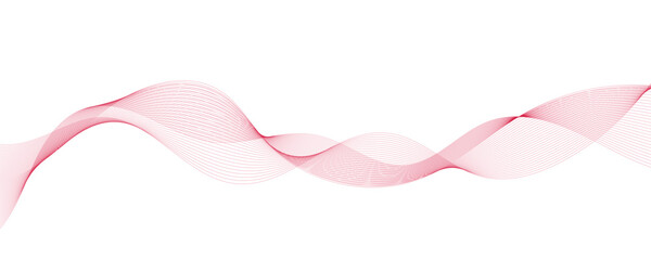 Abstract wave element for design. Digital frequency track equalizer. Stylized line art background. Vector illustration. Wave with lines created using blend tool. Curved wavy line, smooth stripe.