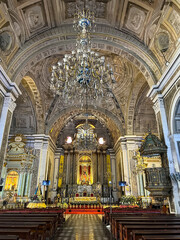 Obraz premium St Augustin church interior. Intramuros, Manila, the Philippines 