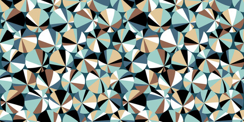 カラフルな幾何学パターン
Colorful Geometric background. Seamless pattern. Vector. - 783185313