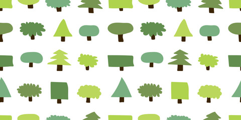 Tree background. Seamless pattern.Vector. 木々のパターン - 783185529
