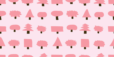 Tree background. Seamless pattern.Vector. 木々のパターン - 783185566