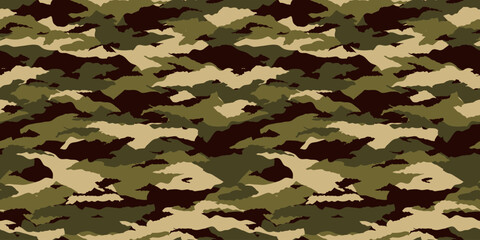 Camouflage background. Seamless pattern.Vector. 迷彩パターン テクスチャ 背景素材 - 783186188