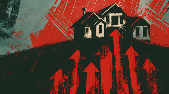 Warning homeowners about the risks of debt increase from borrowing against home equity, with red arrows drawing attention to key points