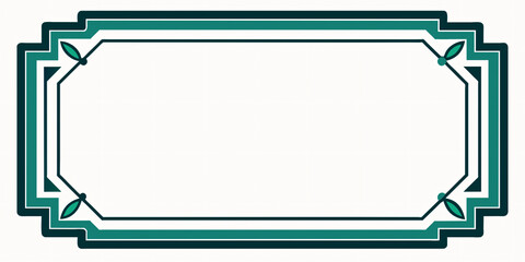 Frame for text and photos with congratulatory option, featuring a green border and a button design