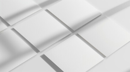 A white background with a series of white squares