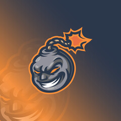 boom mascot esport logo design
