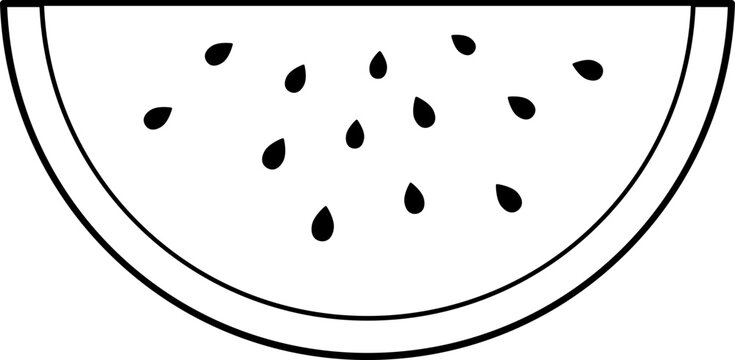 recommend clip art: watermelon slice outline